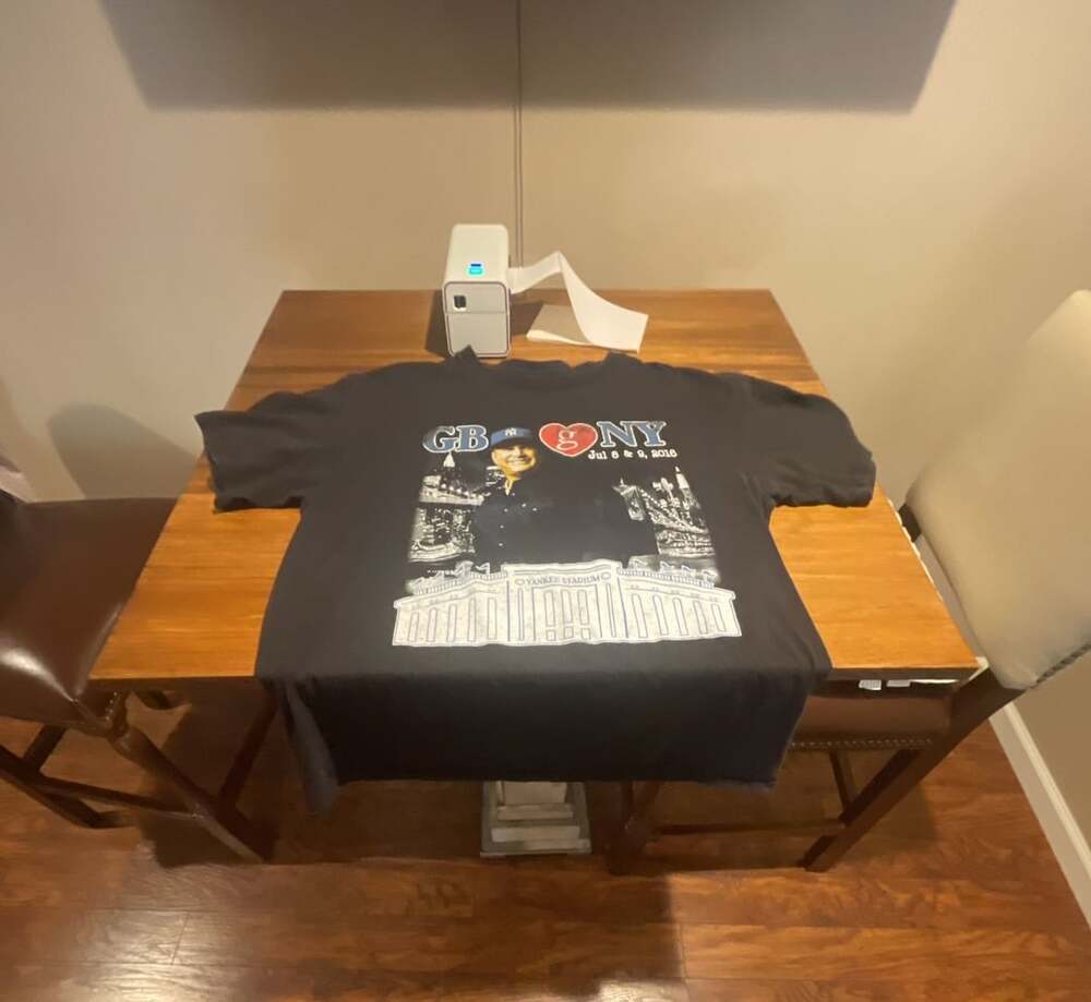 Garth Brooks Yankee Stadium T-Shirt Size L Black Tour Concert 2016